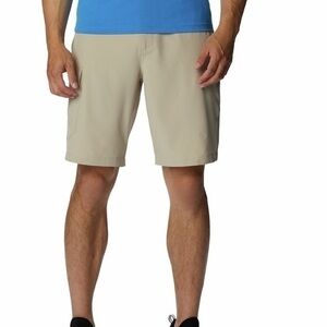 Columbia Tan flat front shorts